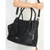 Torebka Damska Shopperka Pojemna Duża A4 Modna Torba kuferek CH3327 Czarna