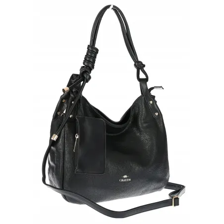 Torebka Damska CHARRO Shopperka Pojemna A4 Modna Torba Worek CH3318 Czarna