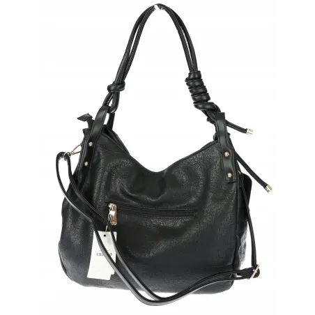 Torebka Damska CHARRO Shopperka Pojemna A4 Modna Torba Worek CH3318 Czarna