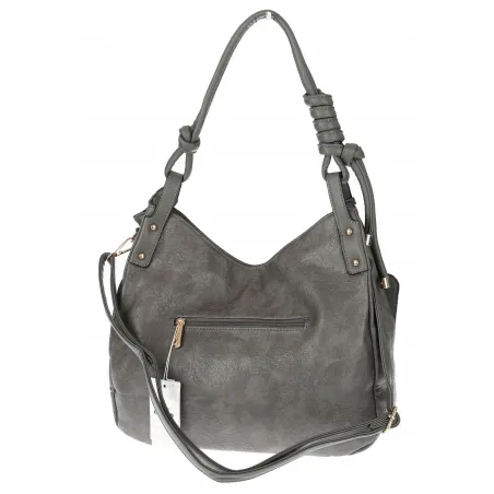 Torebka Damska CHARRO Shopperka Pojemna A4 Modna Torba Worek CH3318 Szara