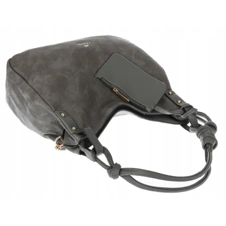 Torebka Damska CHARRO Shopperka Pojemna A4 Modna Torba Worek CH3318 Szara