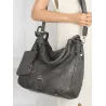 Torebka Damska CHARRO Shopperka Pojemna A4 Modna Torba Worek CH3318 Szara