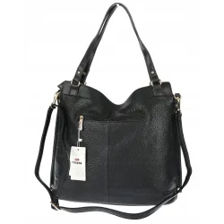 Torebka Damska CHARRO Shopperka Pojemna A4 Modna Torba CH855611 Czarna