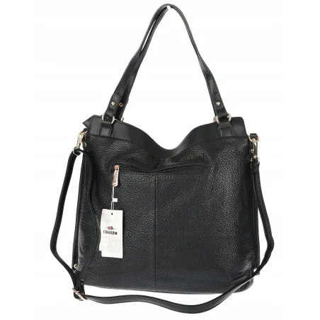 Torebka Damska CHARRO Shopperka Pojemna A4 Modna Torba CH855611 Czarna