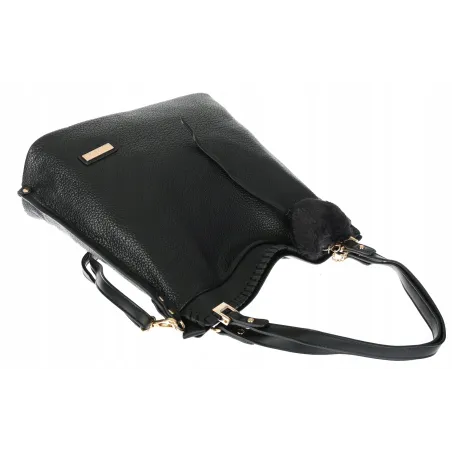 Torebka Damska CHARRO Shopperka Pojemna A4 Modna Torba CH855611 Czarna