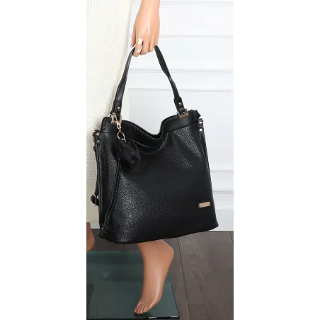 Torebka Damska CHARRO Shopperka Pojemna A4 Modna Torba CH855611 Czarna