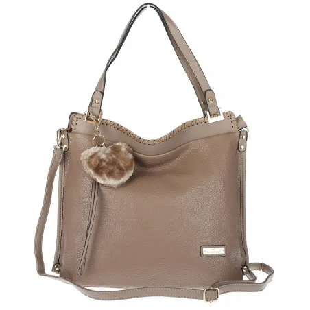Torebka Damska CHARRO Shopperka Pojemna A4 Modna Torba CH855611 Beżowa