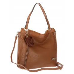 Torebka Damska CHARRO Shopperka Pojemna A4 Modna Torba CH855611 Brązowa
