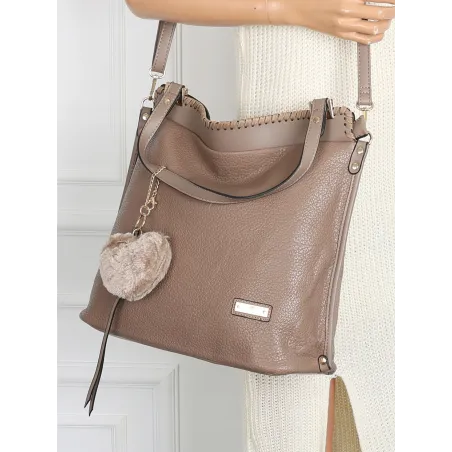 Torebka Damska CHARRO Shopperka Pojemna A4 Modna Torba CH855611 Beżowa