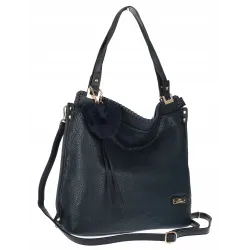 Torebka Damska CHARRO Shopperka Pojemna A4 Modna Torba CH855611 Granatowa