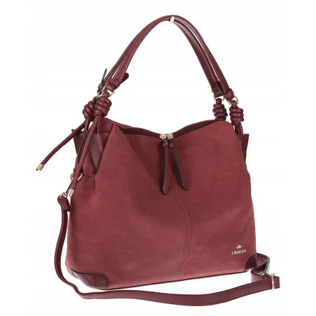 Torebka Damska CHARRO Shopperka Pojemna Duża A4 Modna Torba CH3311 Bordowa