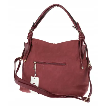 Torebka Damska CHARRO Shopperka Pojemna Duża A4 Modna Torba CH3311 Bordowa