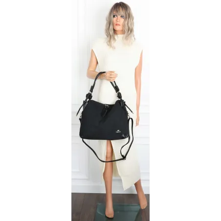 Torebka Damska CHARRO Shopperka Pojemna Duża A4 Modna Torba CH3311 Czarna