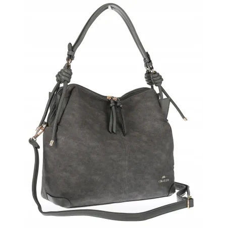 Torebka Damska CHARRO Shopperka Pojemna Duża A4 Modna Torba CH3311 Szara