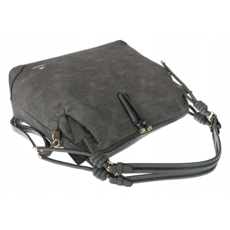 Torebka Damska CHARRO Shopperka Pojemna Duża A4 Modna Torba CH3311 Szara