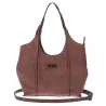 Torebka damska listonoszka worek na ramię duża pojemna CH7714 Czekoladowa