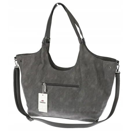 Torebka damska listonoszka worek na ramię duża pojemna torba CH7714 Szara