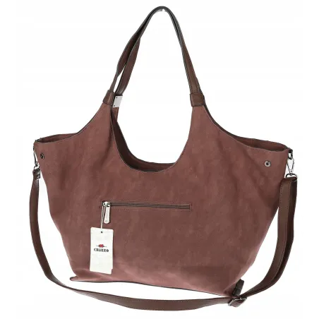 Torebka damska listonoszka worek na ramię duża pojemna CH7714 Czekoladowa