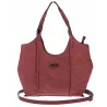 Torebka damska listonoszka worek na ramię duża pojemna torba CH7714 Bordowa