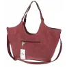 Torebka damska listonoszka worek na ramię duża pojemna torba CH7714 Bordowa