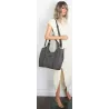 Torebka damska listonoszka worek na ramię duża pojemna torba CH7714 Szara