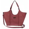 Torebka damska listonoszka worek na ramię duża pojemna torba CH7714 Bordowa