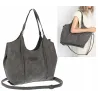 Torebka damska listonoszka worek na ramię duża pojemna torba CH7714 Szara