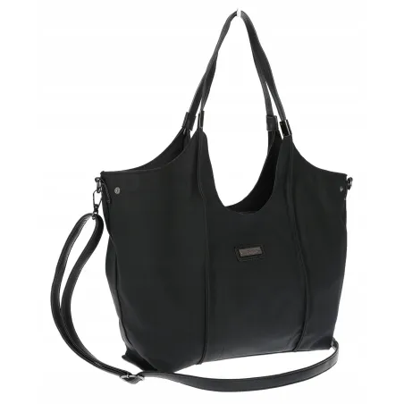 Torebka damska listonoszka worek na ramię duża pojemna torba CH7714 Czarna