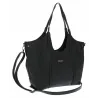 Torebka damska listonoszka worek na ramię duża pojemna torba CH7714 Czarna