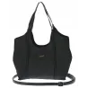 Torebka damska listonoszka worek na ramię duża pojemna torba CH7714 Czarna