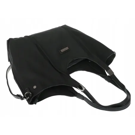 Torebka damska listonoszka worek na ramię duża pojemna torba CH7714 Czarna