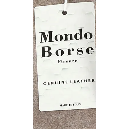 Włoska torebka damska VERA PELLE skórzana zamszowa shopper MB09 Brązowa