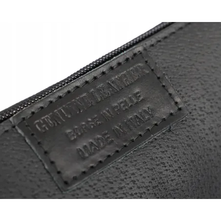 Włoska torebka damska VERA PELLE skórzana zamszowa shopper MB09 Czekoladowa