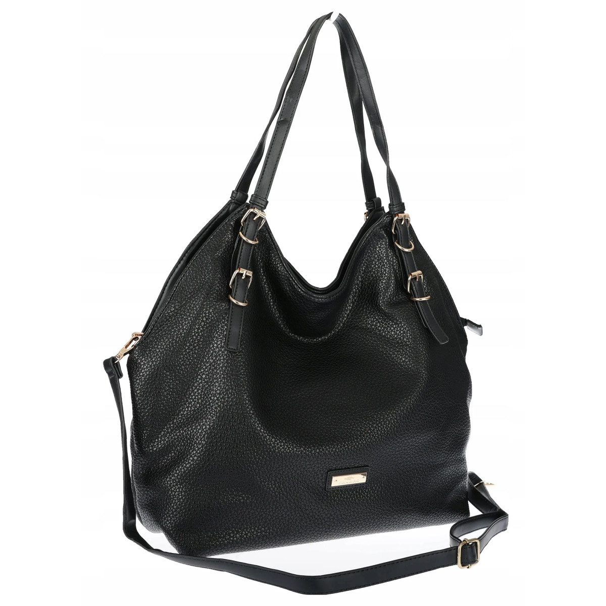 Torebka Damska listonoszka worek na ramię duża pojemna torba CH5526 Czarna