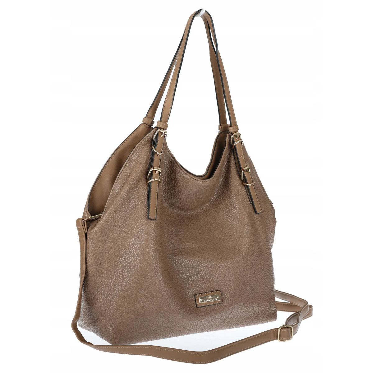 Torebka Damska listonoszka worek na ramię duża pojemna torba CH5526 Brązowa