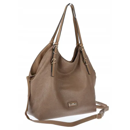 Torebka Damska listonoszka worek na ramię duża pojemna torba CH5526 Brązowa