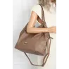 Torebka Damska listonoszka worek na ramię duża pojemna torba CH5526 Brązowa