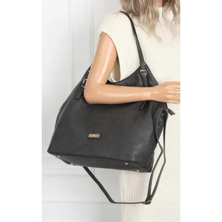 Torebka Damska listonoszka worek na ramię duża pojemna torba CH5526 Szara