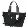 Torebka Damska Shopperka Pojemna Duża A4 Modna Torba kuferek CH339 Czarna