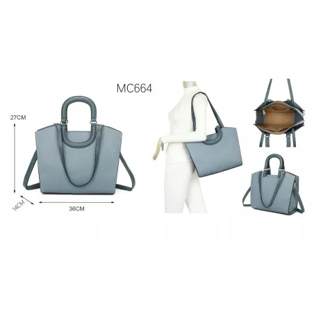 Maria C. Torebka Damska kuferek listonoszka Biała MC664 white