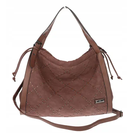 Torebka Damska Listonoszka Shopper Torba na Ramię Worek CH6686 Czekoladowa