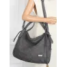 Torebka Damska Listonoszka Shopper Duża Torba na Ramię Worek CH6686 Szara