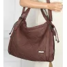 Torebka Damska Listonoszka Shopper Torba na Ramię Worek CH6686 Czekoladowa