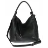 Torebka Damska listonoszka worek na ramię duża pojemna torba CH3324 Czarna
