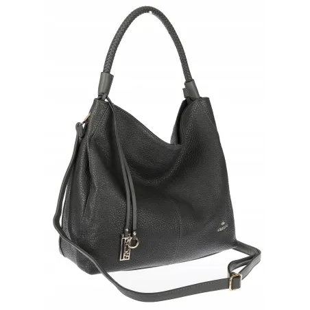 Torebka Damska listonoszka worek na ramię duża pojemna torba CH3324 Szary