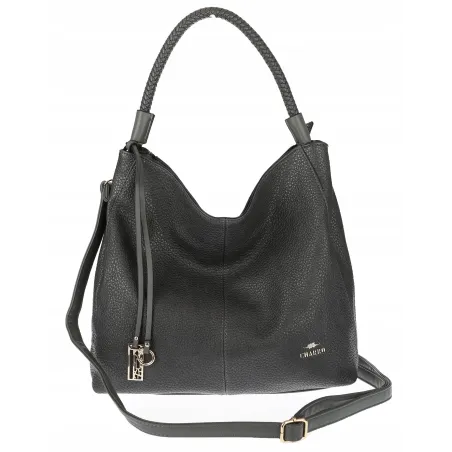 Torebka Damska listonoszka worek na ramię duża pojemna torba CH3324 Szary