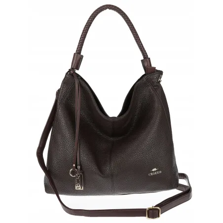 Torebka Damska listonoszka worek na ramię duża pojemna CH3324 Czekoladowa