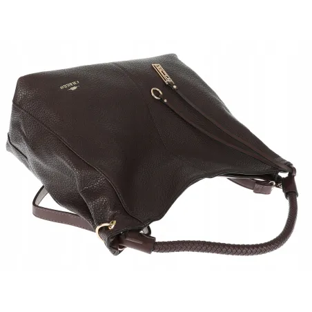 Torebka Damska listonoszka worek na ramię duża pojemna CH3324 Czekoladowa