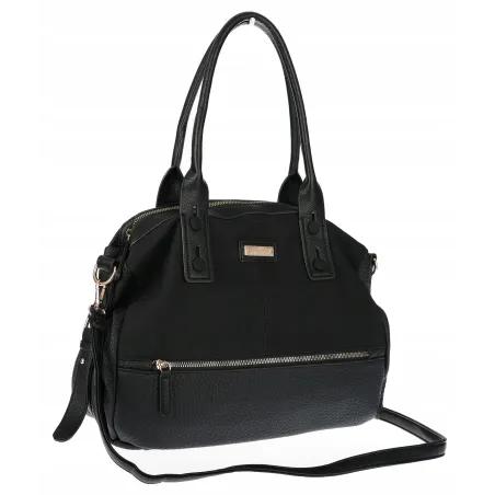 Torebka Damska Shopperka Kuferek Pojemna Duża A4 Modna Torba CH9912 Czarna