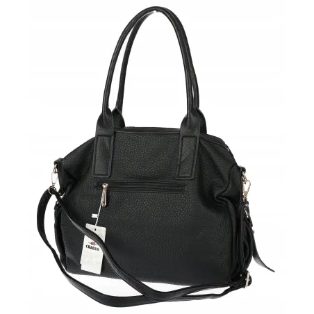 Torebka Damska Shopperka Kuferek Pojemna Duża A4 Modna Torba CH9912 Czarna